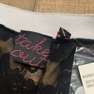 XL cropped Take Out sweater.